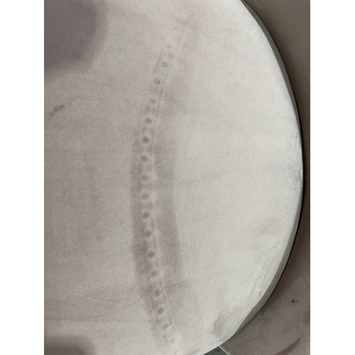 3067 - A set of four pink velvet Luna dining chairs  * This lot is subject to VAT