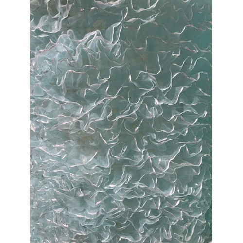 3081 - A pair of light blue ceiling pendants