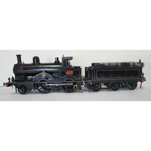 167 - A fine exhibition quality 3.5 inch gauge live steam model of a London & North Western Railway 2-4-0 ...