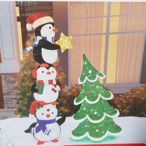 6001 - A Christmas LED stacked penguins decoration, original RRP £169.99 + VAT (377-36) *This lot is subjec... 