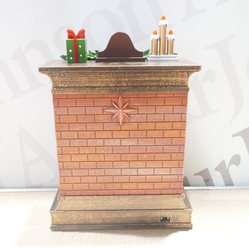 6016 - A Fireplace Christmas glitter globe  (377-33) *This lot is subject to VAT