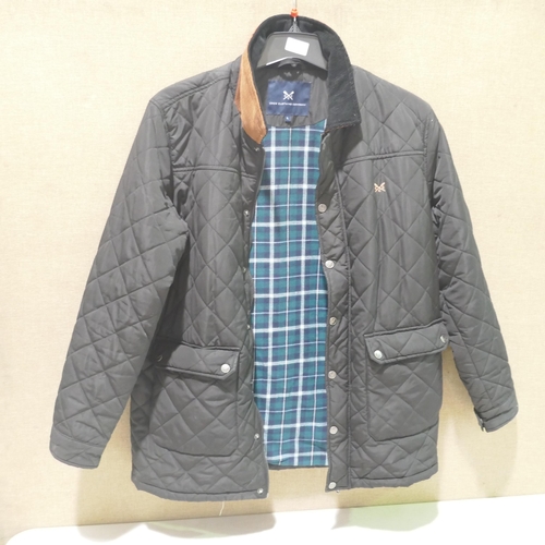 6248 - A Crew Clothing Company black coat, UK size large (377) *This lot is subject to VAT