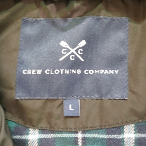 6248 - A Crew Clothing Company black coat, UK size large (377) *This lot is subject to VAT