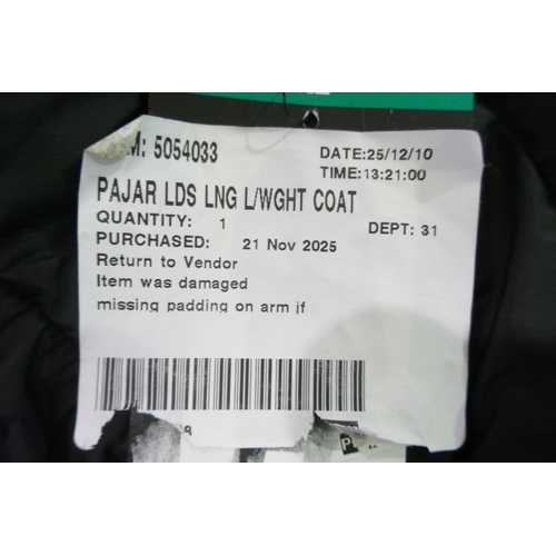 6250 - A Heritage 63 Pajar long black coat, UK size XL (377) *This lot is subject to VAT