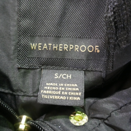 6258 - A Weatherproof black coat, UK size s/ch (377) *This lot is subject to VAT