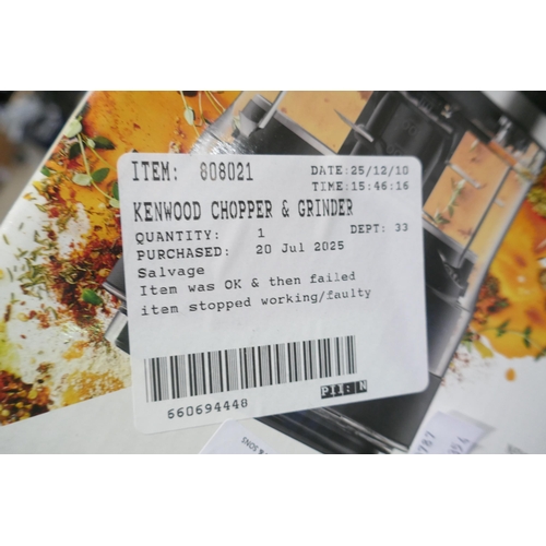 6268 - A Kenwood chopper & grinder (378-354) *This lot is subject to VAT