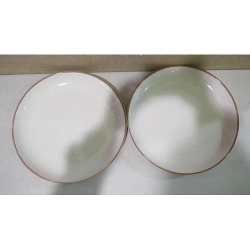 6269 - An Over & Back stoneware dinner set (incomplete)  (378-360) *This lot is subject to VAT