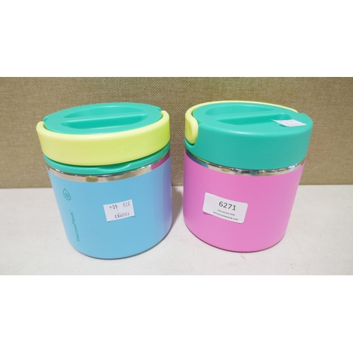6271 - A Thermoflask mugs and food storage containers, (378-367) *This lot is subject to VAT