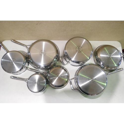 6279 - A Henckels Stainless Steel paradigm clad cookware set, original RRP £159.99 + VAT (378-68) *This lot... 