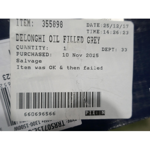 6280 - A Delonghi grey radiator (378-574) *This lot is subject to VAT