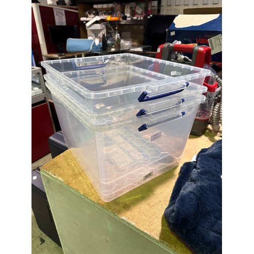 6112 - Three Really Useful boxes (no lids) (377-522) *This lot is subject to VAT