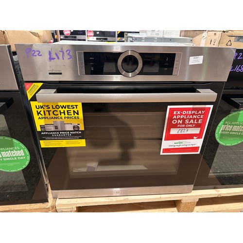 3297 - A Bosch Serie 8 Home Connect single Pyrolytic oven (620-173) *This lot is subject to VAT