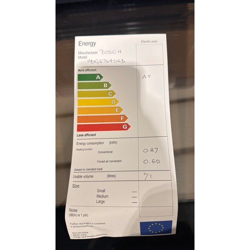 3297 - A Bosch Serie 8 Home Connect single Pyrolytic oven (620-173) *This lot is subject to VAT