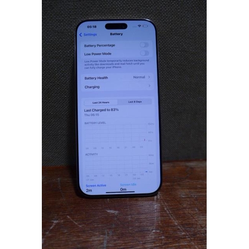 6139 - An iPhone 16 Pro Max 256GB - model no - MYWX3QN/A , original RRP £974.99 + VAT (378-10) *This lot is... 