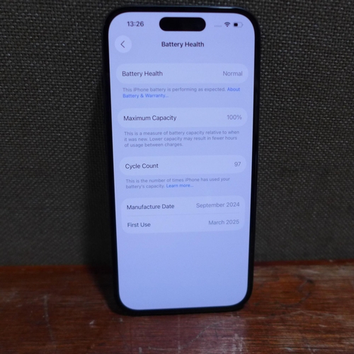 6140 - An iPhone 15 128GB  - model no - MTP03ZD/A, original RRP £569.99 + VAT (378-48) *This lot is subject... 