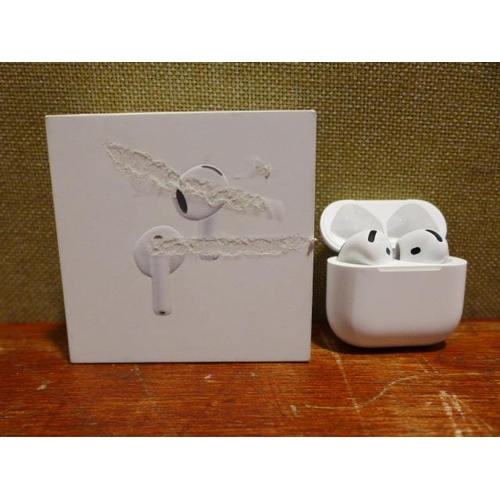 6144 - A pair of Apple Airpods anc 4th Generation - model no - MXP93ZM/A, original RRP £139.99 + VAT (378-2... 