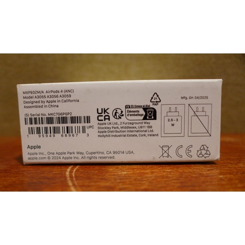 6144 - A pair of Apple Airpods anc 4th Generation - model no - MXP93ZM/A, original RRP £139.99 + VAT (378-2... 