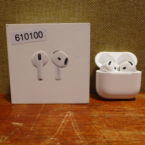 6155 - A pair of Apple Airpods 4th Generation - model no - MXP63ZM/A, original RRP £99.99 + VAT (378-398) *... 