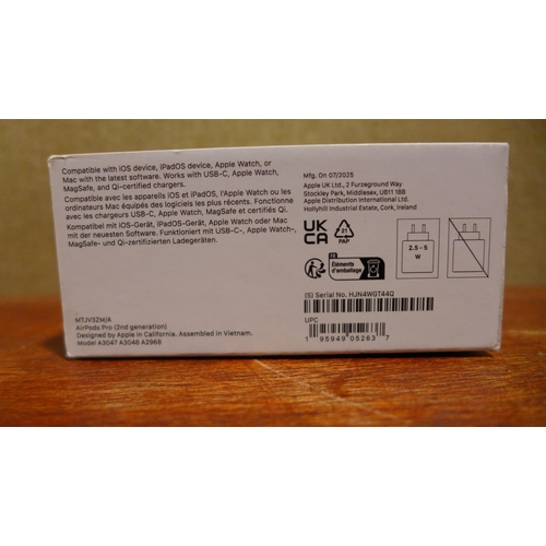 6164 - A pair of Apple Airpods Pro 2nd Generation - model no - MTJV3ZM/A USB-C, original RRP £179.99 + VAT ... 