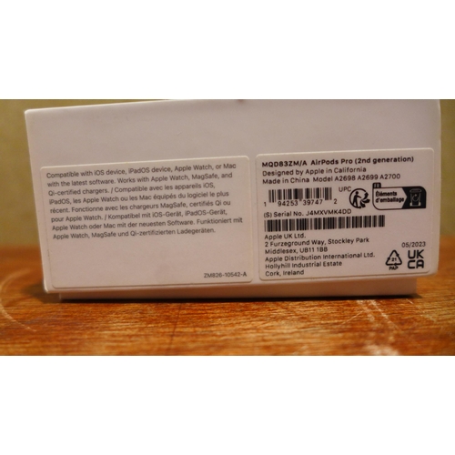 6172 - A pair of Apple Airpods Pro 2nd Generation - model no - MTJV3ZM/A USB-C, original RRP £179.99 + VAT ... 