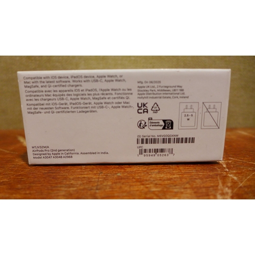 6173 - A pair of Apple Airpods Pro 2nd Generation - model no - MTJV3ZM/A USB-C, original RRP £179.99 + VAT ... 