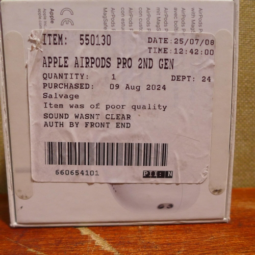 6174 - A pair of Apple Airpods Pro 2nd Generation - model no - MTJV3ZM/A USB-C, original RRP £179.99 + VAT ... 
