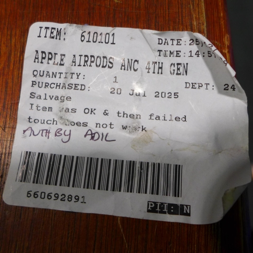 6177 - A pair of Apple Airpods 4th Generation - model no - MXP93ZM/A, original RRP £139.99 + VAT (378-402) ... 