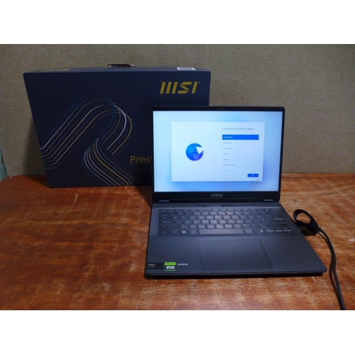 6182 - An MSI Prestige 14 AI Studio laptop C1VEG (1TB/SSD), original RRP £999.97 + VAT (378-4) *This lot is... 