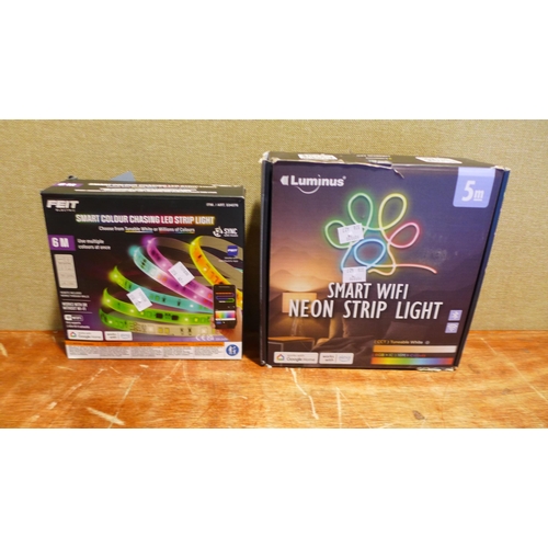 6192 - Two Feit LED strip lights (incomplete)  (378-427,429) *This lot is subject to VAT