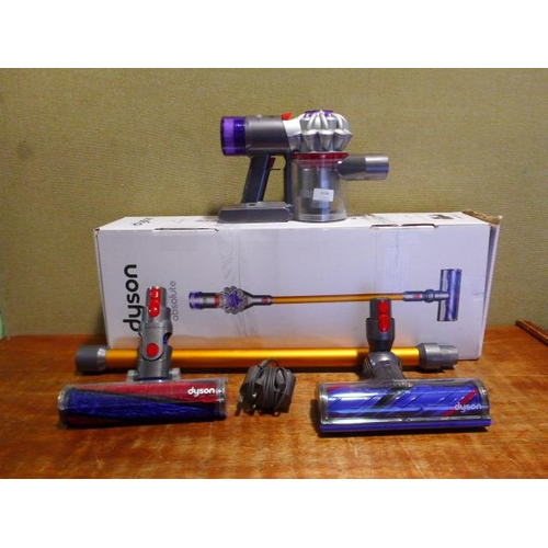 6196 - A Dyson V8 Absolute stick vacuum cleaner with charger, original RRP £324.99 + VAT (378-155) *This lo... 