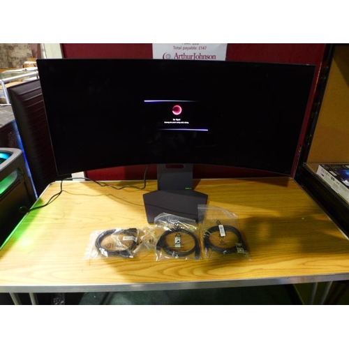 6200 - An UltraGear Gaming OLED curved monitor 34GS95QE, original RRP £899.99 + VAT (378-5) *This lot is su... 