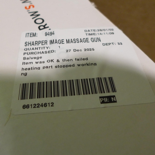 6213 - A Sharper Image massage gun (377-478) *This lot is subject to VAT