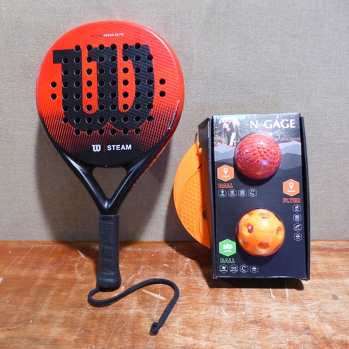 6215 - A N-Gage Dog Toy and a Wilson steam paddle board, (378-159,573) *This lot is subject to VAT