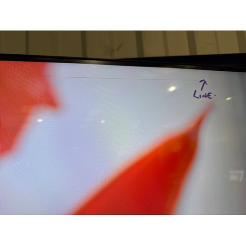 6220 - A Samsung 75” Crystal UHD 4K television with remotes - model no - UE65AU9000KXXU (damage to corner/l... 