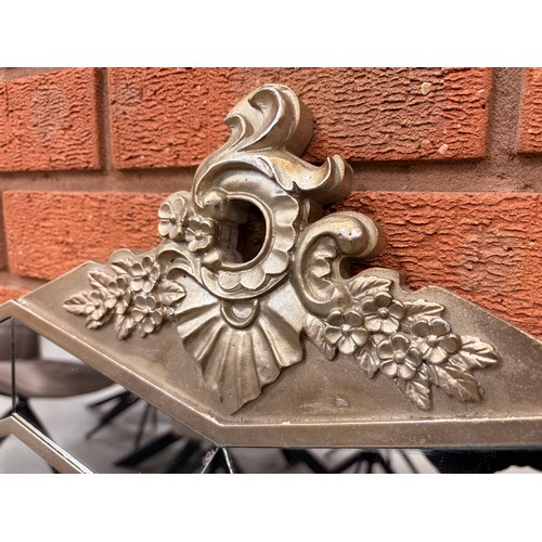 3269 - A champagne framed wall mirror