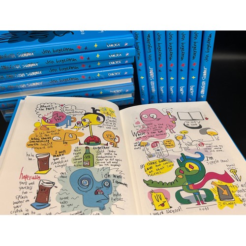 2110 - Sixteen new books, My American Summer by Jon Burgerman, a comic sketch book
