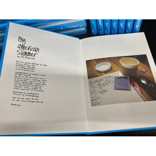 2110 - Sixteen new books, My American Summer by Jon Burgerman, a comic sketch book
