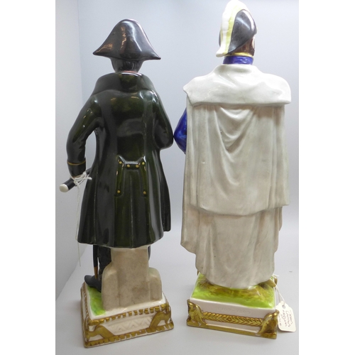 2005 - Two German figures by Scheibe Alsbach, one Marshal Soult on horse back and one Marshal Lannes, a Cap... 