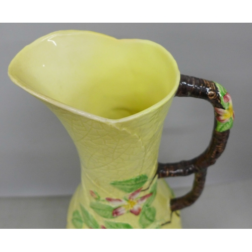 2050B - A large Carlton Ware Apple Blossom pitcher, 36cm
