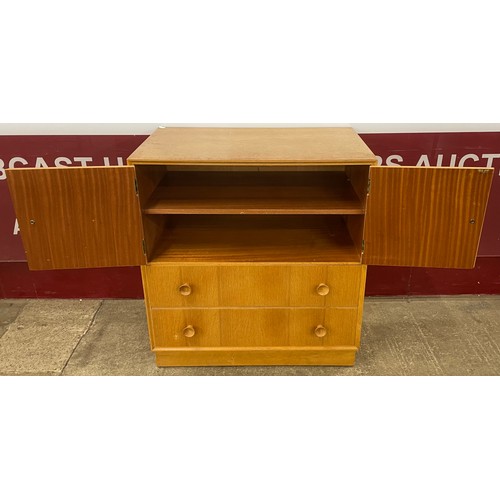 38A - A light oak media cabinet