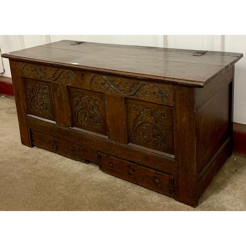 73 - A George II oak mule chest