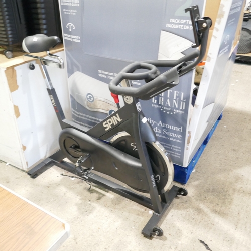 6084 - A spin home exercise bike (requires attention), original RRP £299.99 + VAT (379-267) *This lot is su... 