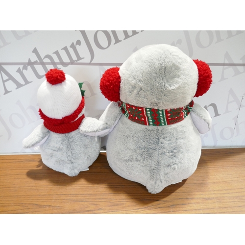 6090 - Four Christmas penguins, (378-268) *This lot is subject to VAT