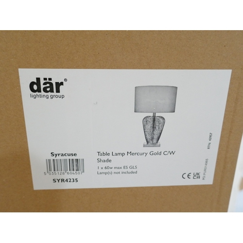 6121 - A Dar Syracuse table lamp with shade, (378-235) *This lot is subject to VAT