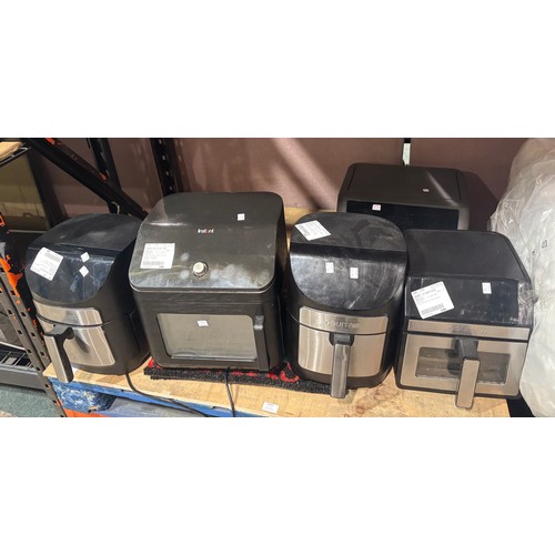 6444 - Five air-fryers to include Gourmia, Sur la Table, Instant pot  and a Christmas door mat ALL ITEMS AR... 