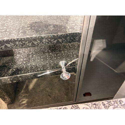 3039 - Four mixed style items including, mirrored sideboard, dressing table and two media units