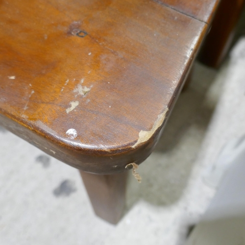 3042 - A set of eight hardwood dining chairs (marked)