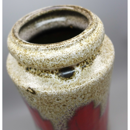 2001 - A West German pottery vase, 21cm