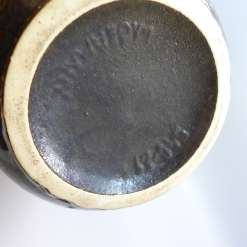 2001 - A West German pottery vase, 21cm