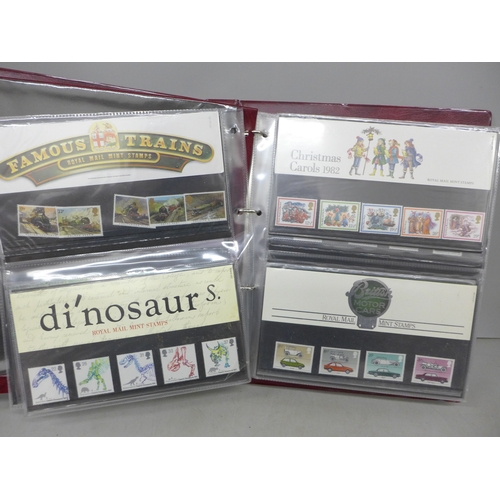 2041 - Stamps; an album of GB presentation packs, (35)